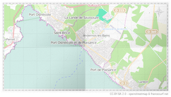 Carte de Andernos-les-Bains