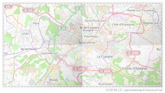 Carte de Angoulême