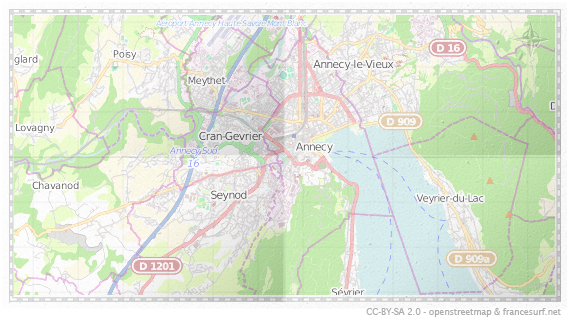 Carte de Annecy