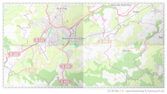 Carte de Arpajon-sur-Cère