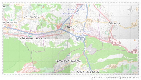 Carte de Aubagne