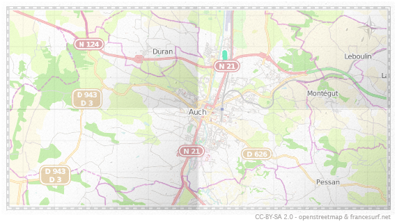 Carte de Auch