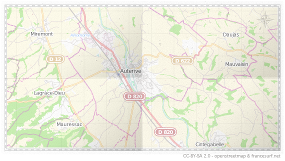 Carte de Auterive