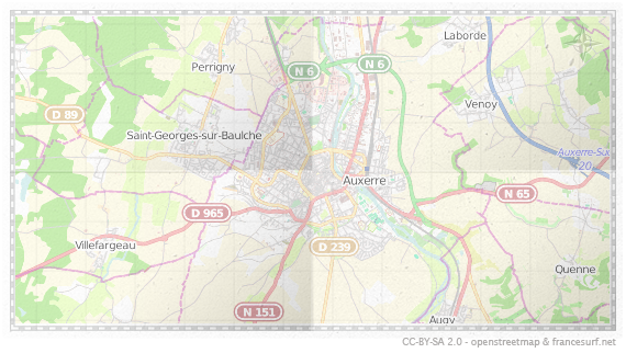 Carte de Auxerre