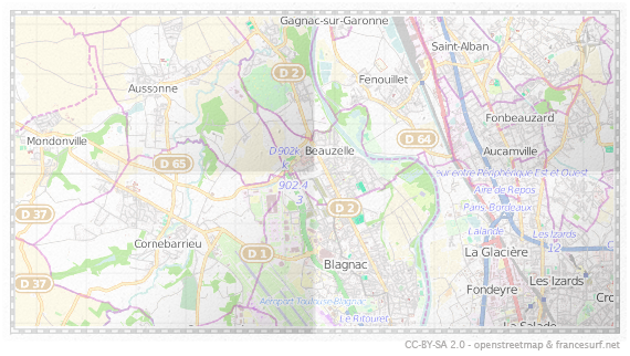 Carte de Beauzelle