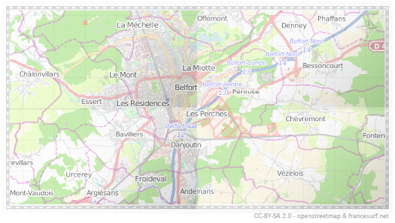 Carte de Belfort