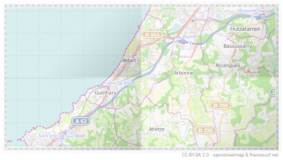 Carte de Bidart