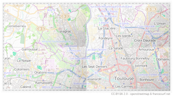 Carte de Blagnac