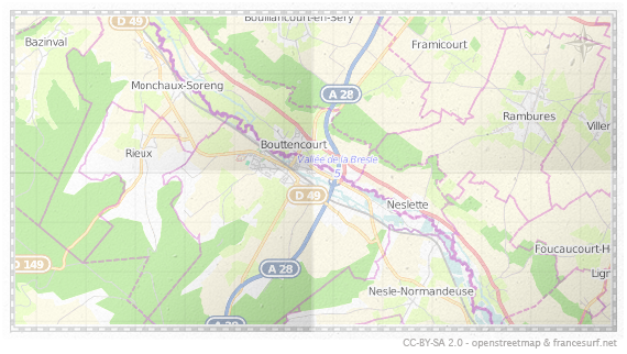 Carte de Blangy-sur-Bresle
