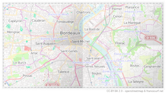 Carte de Bordeaux