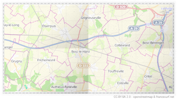 Carte de Bosc-le-Hard