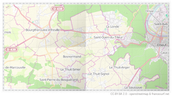 Carte de Bosc-Roger-en-Roumois