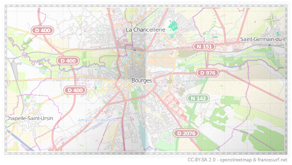 Carte de Bourges