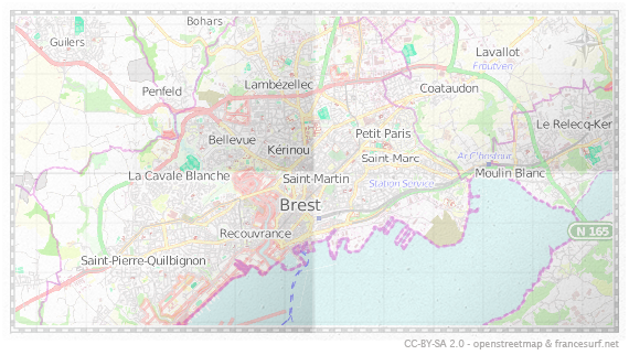 Carte de Brest