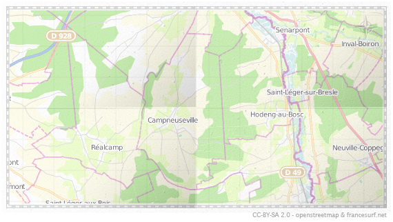 Carte de Campneuseville