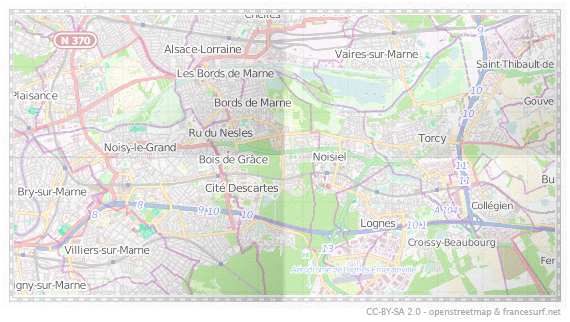 Carte de Champs-sur-Marne