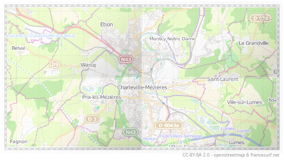 Carte de Charleville-Mézières
