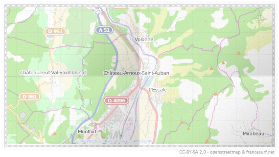 Carte de Château-Arnoux