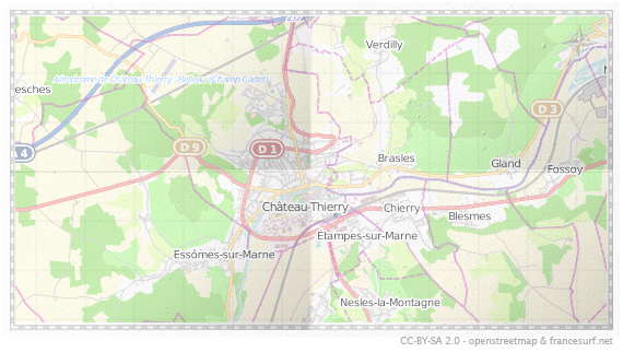 Carte de Château-Thierry