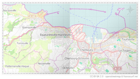 Carte de Cherbourg