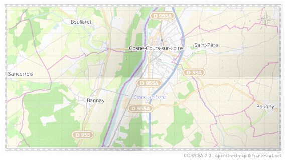 Carte de Cosne-sur-Loire