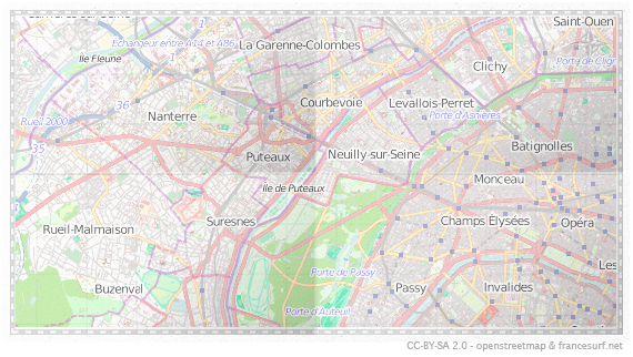 Carte de Courbevoie