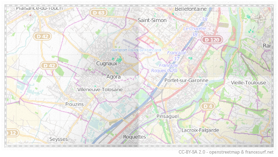 Carte de Cugnaux