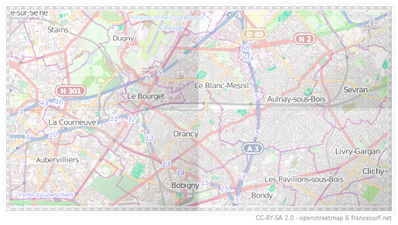 Carte de Drancy