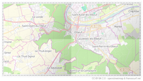 Carte de Elbeuf
