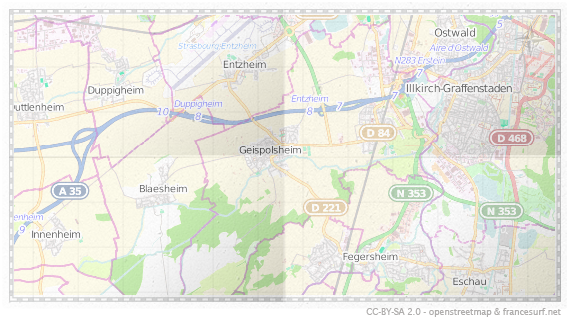 Carte de Geispolsheim