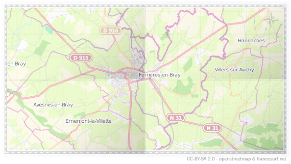 Carte de Gournay-en-Bray
