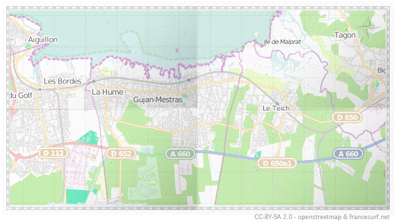 Carte de Gujan-Mestras