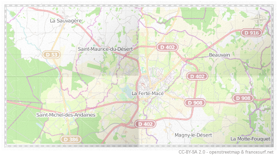 Carte de La Ferté-Macé