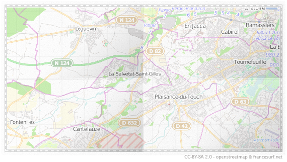 Carte de La Salvetat-Saint-Gilles