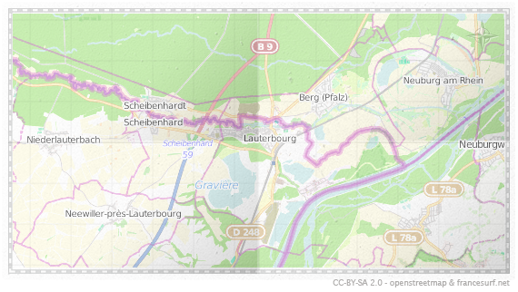 Carte de Lauterbourg