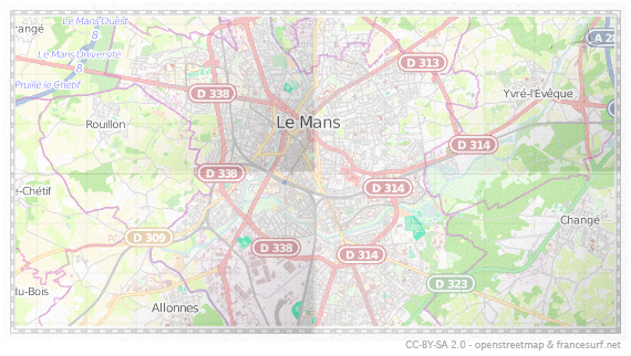 Carte de Le Mans