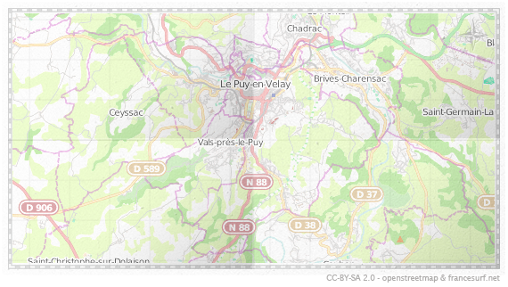 Carte de Le Puy-en-Velay