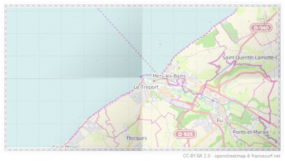 Carte de Le Tréport