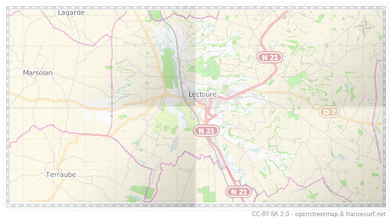 Carte de Lectoure