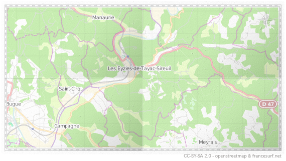 Carte de Les Eyzies de Tayac