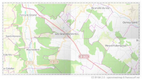 Carte de Les Grandes Ventes