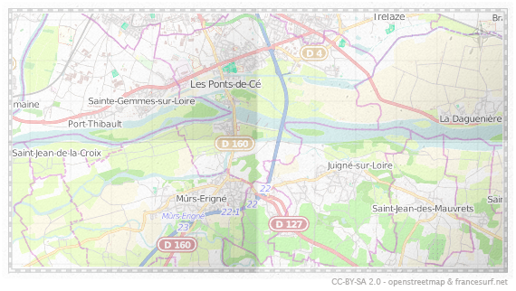 Carte de Les Ponts-de-Cé