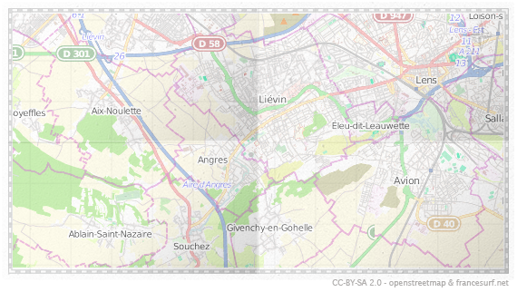Carte de Liévin