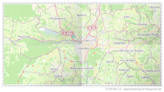 Carte de Lourdes