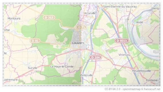 Carte de Louviers