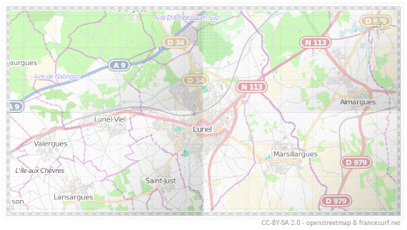 Carte de Lunel