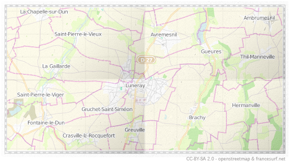Carte de Luneray