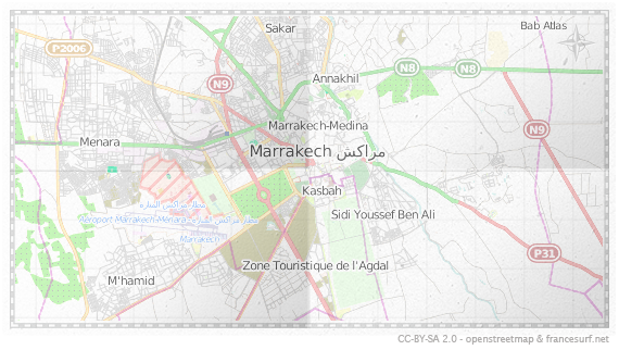 Carte de Marrakech