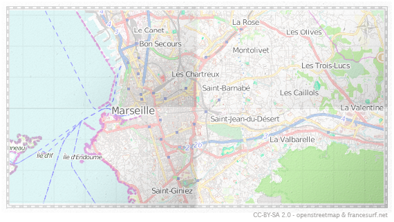 Carte de Marseille