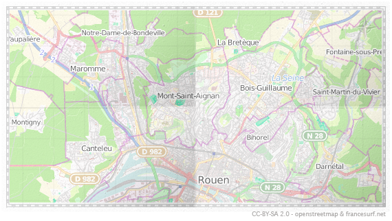 Carte de Mont-Saint-Aignan